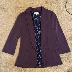 Soft Purple Skies Are Blue Knit Blazer